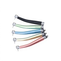 Pièce à main dentaire colorée sans LED, turbine à air à jet unique, rotor en céramique, perceuse chirurgicale haute vitesse