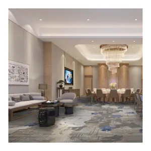 Luxus individuelles Design mit niedrigem Preis gewerbliches Hotel VIP-Zimmer Casino Lobby Axminster Feuerschutzgitter bis zur Wand Teppich bedruckte Teppichteppiche