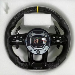 Volant en fibre de carbone LED modifié pour Mercedes Benz <span class=keywords><strong>AMG</strong></span> GT avec volant en cuir perforé - Product Image 5