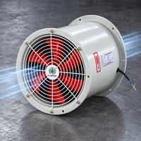 Ventilateur axial 630 mm à entraînement direct, boîtier cylindrique, pour entrepreneurs en CVC et acheteurs MEP