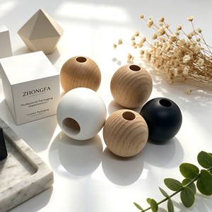 Custom Wooden Caps For <b>Reed</b> <b>Diffuser</b> Glass <b>Bottles</b> Natural Wood Fragrance Closures For Home Scent Packaging - Product Image 1