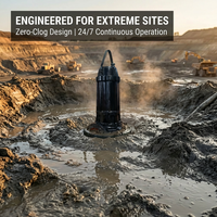 Pompe submersible MODO pour eaux usées longue portée avec broyeur intégré