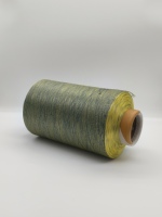 Fil à coudre noir en nylon 70D/24F 2PLY DTY texturé, haute ténacité, antibactérien, anti-boulochage, 100% teint, pour tissage de motifs