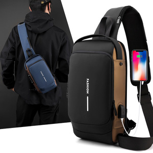 Fashion Crossbody Bag Men Large Capacity Oxford Cloth Chest Shoulder Bag Breathable Waterproof Ultralight Everyday Use Spring - Product Image 3
