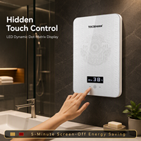 Pemanas Air Tanpa Tangki Instan Hemat Energi Rumah Tangga 8.8kW Kontrol Sentuh Tahan Air IPX4 LED Kelas Dinding Terpasang