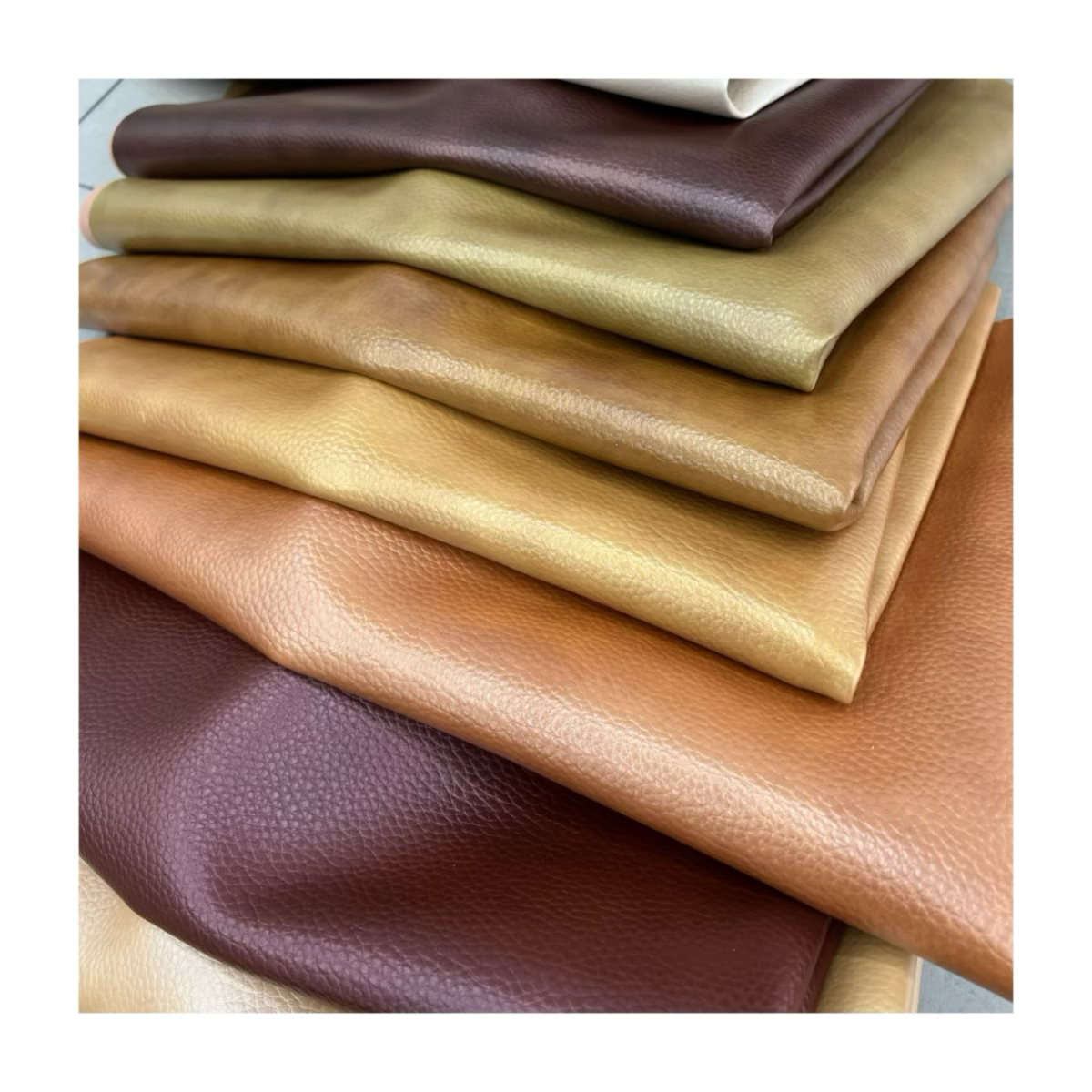 Manufacturer of Embossed Waterproof Scratch-Resistant PVC Vinyl Synthetic Leather Fabric for Car Seat Covers and Belts