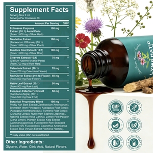 AcentaLabs Gouttes Liquides de Soutien Lymphatique Formule Botanique 21-en-1 60ML Complément Alimentaire Soutien Immunitaire Naturel - Product Image 4