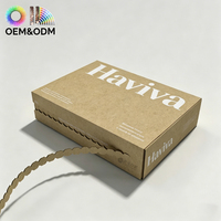 Boîtes postales auto-adhésives en carton ondulé avec logo personnalisé, fabriquées en papier kraft avec bandes adhésives détachables