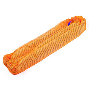 10トンヘビーデューティポリエステルラウンドリフティングスリングオレンジ色リフティングウェビングスリング - Product Image 2