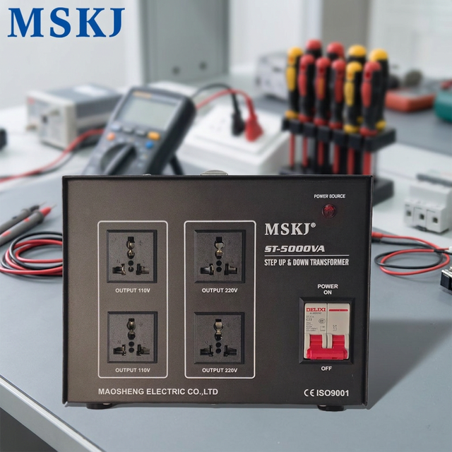 ST-1000VA AC Power Transformer Single Phase 220V Input 0-300V Output Copper Coil LCD Display 98% Efficiency for 50/60Hz