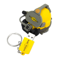 Memoria USB de Alta Velocidad con Diseño de Máscara de Gas Amarilla, 2.0 3.0 32Gb 64Gb 128gb, Unidad Flash USB de Goma