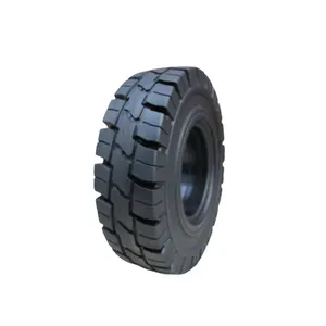 Precio directo de fábrica contenedor Dolly rueda neumático resistente carretilla elevadora neumático sólido 18x7-8 16x6-8 para uso en puerto