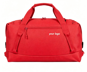 Lightweight <b>Large</b> Capacity Sport Duffel Gym Bag with Shoes Compartment Fashionable Portable Polyester Zipper Closure - Product Image 3