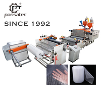 Pansatec Factory Best Selling Automatic Bubbles Wrap Maker Máquina extruida Diseño de un solo tornillo Core PLC para película de hoja de PE