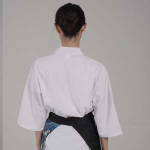 Ensemble de veste de chef japonaise unisexe élégante, vêtements de cuisine élégants <span class=keywords><strong>pour</strong></span> restaurant, bar et boulangerie - Product Image 2
