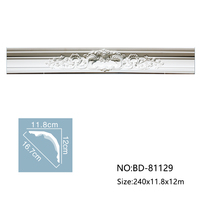 BD-81129 vente en gros polyuréthane corniche moulage mousse LED conceptions fibre de verre gypse décoration moule plâtre plafond pour hôtel