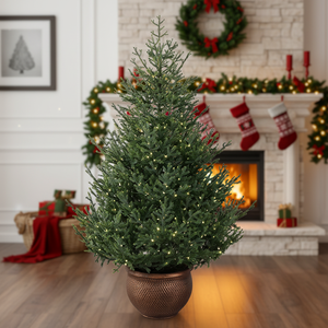 <span class=keywords><strong>Sapin</strong></span> <span class=keywords><strong>de</strong></span> <span class=keywords><strong>Noël</strong></span> en PE complet avec lumières LED blanc chaud comme sur la photo - Product Image 6