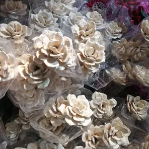 中国木手工花朵干燥绽放的花朵装饰