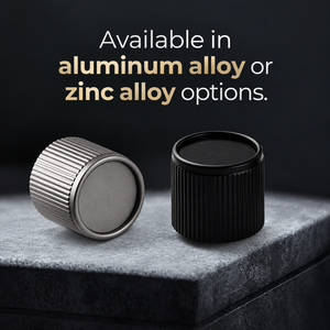 Serrure de porte invisible à bouton rond minimaliste en alliage de zinc noir pour portes intérieures à charnières de chambre à coucher - Product Image 2
