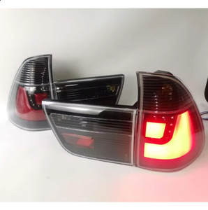 1998 di aggiornamento di modifica della lente per <span class=keywords><strong>BMW</strong></span> <span class=keywords><strong>X5</strong></span> E53 fanale posteriore nero affumicato gruppo faro - Product Image 1