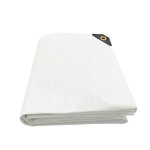 Lonas de polietileno blancas de tejido cruzado 12*12 tejidas de alta densidad 100% resistentes <span class=keywords><strong>con</strong></span> <span class=keywords><strong>ojales</strong></span> - Product Image 6