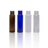 Bouteilles en verre dépoli pour gloss et mascara, vides, avec bouchon à vis ambré, contenants cosmétiques de haute qualité pour perruques