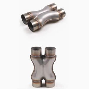 Evrensel T409 paslanmaz çelik performans egzoz borusu X girişim egzoz sistemi egzoz borusu X tüp <span class=keywords><strong>2</strong></span> inç <span class=keywords><strong>2</strong></span>.5 inç - Product Image 3