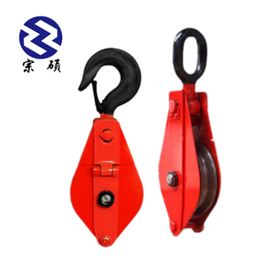 Nặng nhiệm vụ duy nhất đôi bánh xe dây dây ròng rọc snatch khối - Product Image 2