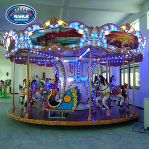 New Product Fairground Rides Luxurious Merry Go Round Kids Mini Carousel for Sale