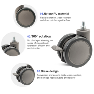No Noise Krankenhaus bett Ruedas PA TPR Rollen räder Medizinische Geräte Rollen - Product Image 3