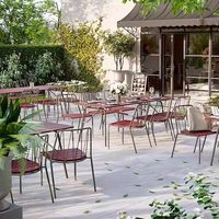 Ensemble de table et chaises rondes créatives pour l'extérieur, idéal pour la cour, le jardin, le restaurant, la villa, l'hôtel, le café, meubles de loisirs