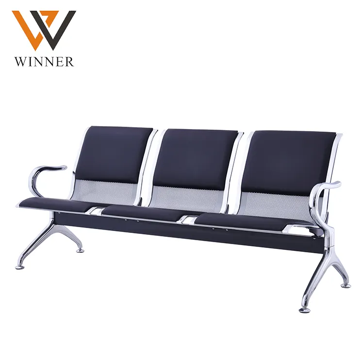 كرسي بموجات مصممة خصيصًا لغرفة الانتظار 1 2 3 4 مقاعد ، كرسي بموصل بموصل حافلة المطار