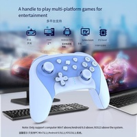Manette de jeu sans fil avec volant, double vibration et détection de mouvement, design ergonomique Type-C pour PC/Android