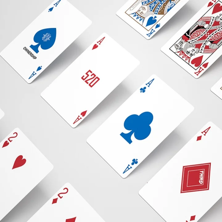 White playing cards
