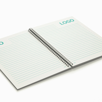 Cahier d'étudiant à spirales A5, couverture souple, simple et minimaliste, impression offset couleur personnalisée, journal scolaire