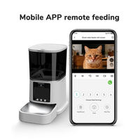 Suministros para Mascotas al por Mayor de Fábrica, Control Preciso de Porciones, Fácil Desmontaje, Limpieza Profunda, Comedero Automático Inteligente para Mascotas para Tiendas de Mascotas
