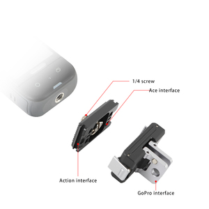 Convient pour <span class=keywords><strong>DJI</strong></span> Osmo360 Adaptateur magnétique pour caméra de sport Base d'interface <span class=keywords><strong>DJI</strong></span> Action45pro à dégagement rapide - Product Image 3