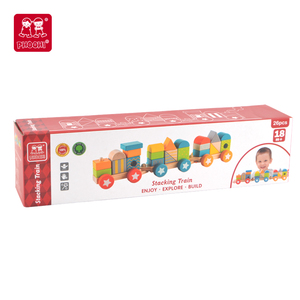 Multi-förmige Blöcke Holz spielzeug Bahngleise mit aufregenden Optionen zur Verbindung - Product Image 6