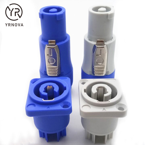 Enchufe de alimentación de luz Powercon de 3 pines, conector Speakon, contacto de cobre macho hembra, carcasa de ABS, chasis de alimentación montado en Panel - Product Image 4