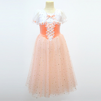 Costume de ballet en gros, robe de ballerine en velours romantique, babydoll en tulle