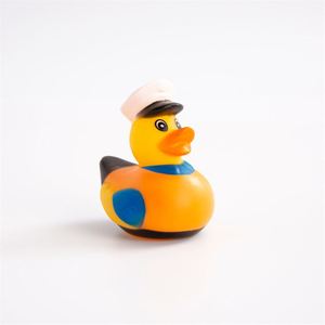 Canards en caoutchouc flottants jaunes classiques personnalisés, jouets de bain pour bébé - Product Image 1