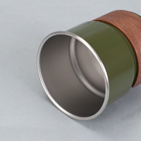 Tasse de camping portable en acier inoxydable 304 de 350 ml – Mini tasse à café/latte classique pour bière/eau/lait avec isolation thermique