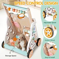 Marchettes portables personnalisées pour bébés, grandes marchettes multifonctions en bois, apprentissage précoce pour bébés