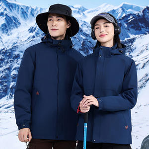 Giacca Autunno Inverno Stile <span class=keywords><strong>Blazer</strong></span> con Motivo 3D Tre-in-Uno Due Pezzi per Uomo e Donna, Traspirante, Calda, Antivento, Impermeabile, con Bottoni - Product Image 4