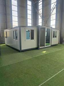 Maisons modulaires extensibles à double aile en acier de 20 pieds et 40 pieds avec chambre à coucher, salle de bain et cuisine - Product Image 3