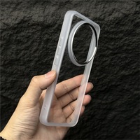 Cadre de lentille en métal antichoc transparent à couverture complète pour vivo X200ProMini X200Pro Texture Premium compatible pour un usage quotidien