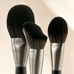 Ensemble professionnel de 10 pinceaux de maquillage avec manche noir et poils synthétiques doux pour le maquillage du visage et des yeux - Product Image 2