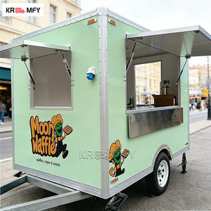Nouvelle Conception Chariot Mobile de Churros pour la Rue, Camion de Restauration Modèle US, Remorque Alimentaire Commerciale Multifonctionnelle en Aluminium et Fibre de Verre, Remorquable - Product Image 1
