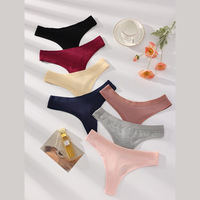 Vente en gros, sous-vêtements en T sexy, slips taille basse pour femmes, culottes de sport en coton sans couture, string pour filles