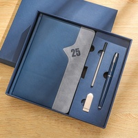 Agenda personnalisé 2027 avec logo, couverture rigide en cuir PU, journal hebdomadaire et mensuel, planificateur d'événements et carnet, coffret cadeau avec stylo